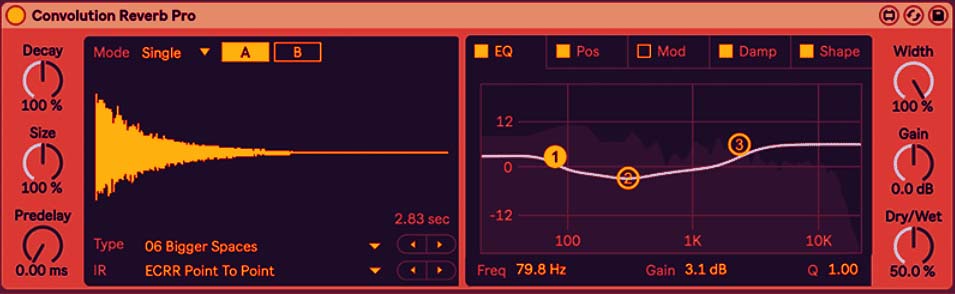 Ableton Live Convolution Reverb