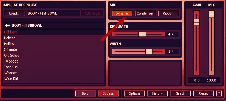 Switching between types of microphones