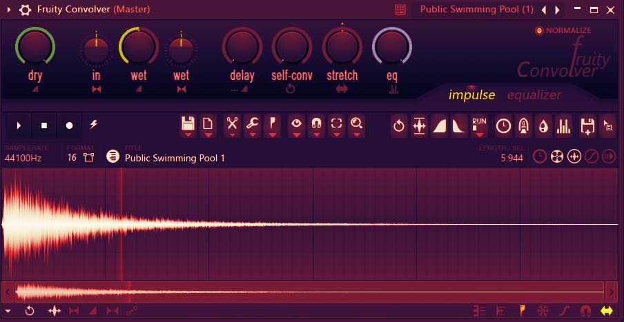 example of an impulse response in Fruity Convolver