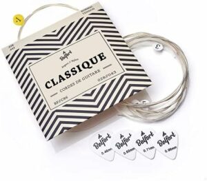 Cordes BELFORT - Jeu de 6 cordes en nylon pour guitare classique & acoustique