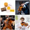 Colophane naturelle de Faible Poussière pour Violon, Alto et Violoncelle - Ensemble de 2 Pièces avec Étui - Fansjoy 🎻 – Image 4
